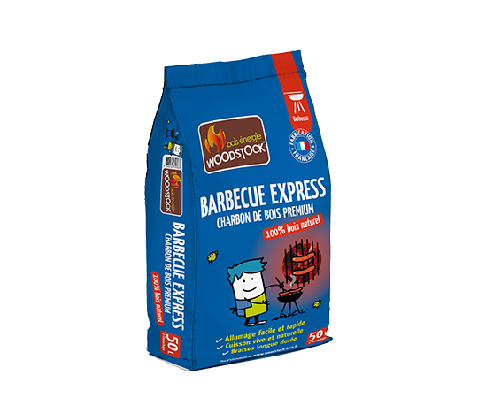 Sac charbon de bois barbecue express Woodstock Bois